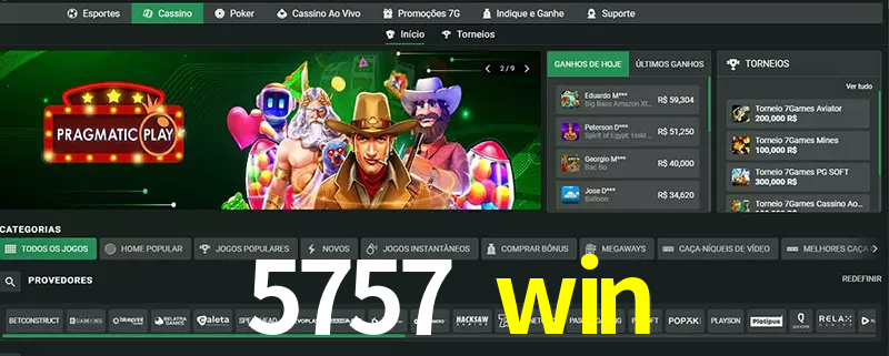 cassino 5757 win